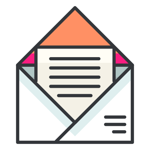 Communication, email, network, read, social media, message icon
